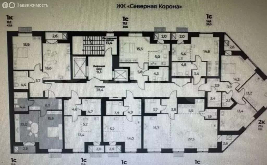 2-комнатная квартира: Новосибирск, улица имени генерал-майора А.Н. ... - Фото 0