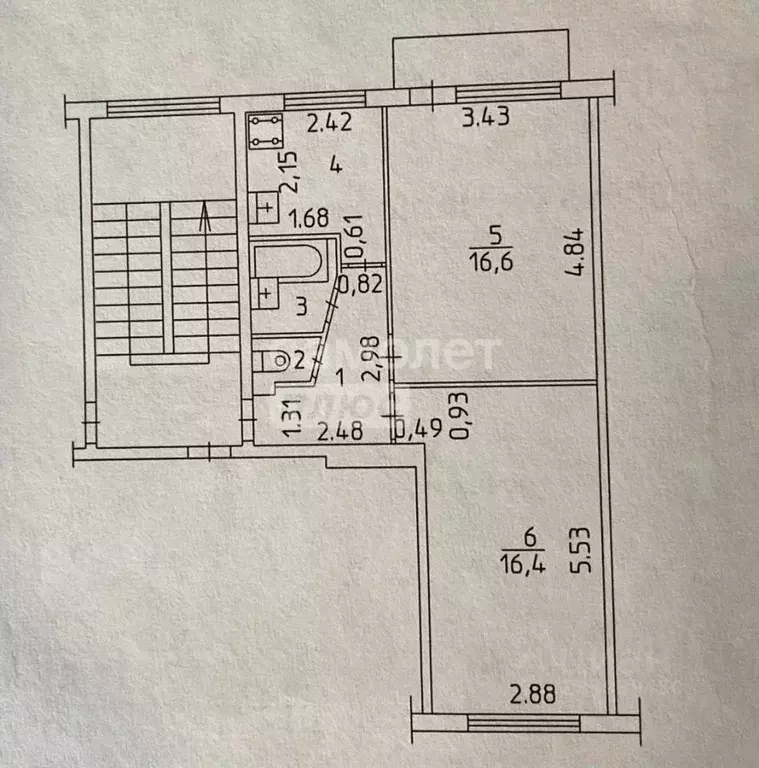 2-к кв. Пермский край, Березники ул. Челюскинцев, 85 (46.0 м) - Фото 1