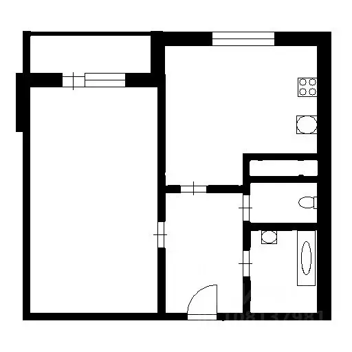 1-к кв. Московская область, Химки Клязьма кв-л, ул. Летчика Ивана ... - Фото 2