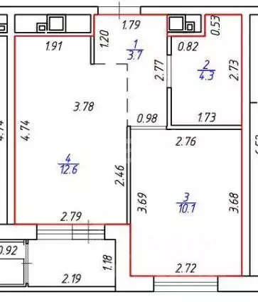 1-к кв. Удмуртия, Ижевск ул. Ворошилова, 67А (30.7 м) - Фото 1