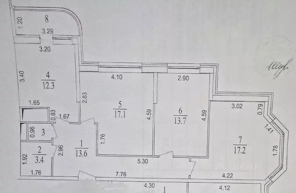 3-к кв. Московская область, Балашиха ул. Некрасова, 11А (78.6 м) - Фото 2