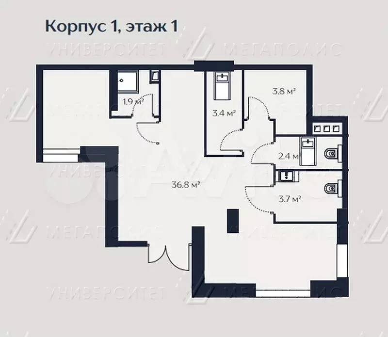 Помещение свободного назначения 52 м - Фото 0