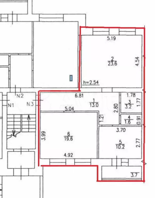 Аукцион: 2-к. квартира, 71,2 м, 1/2 эт. - Фото 0