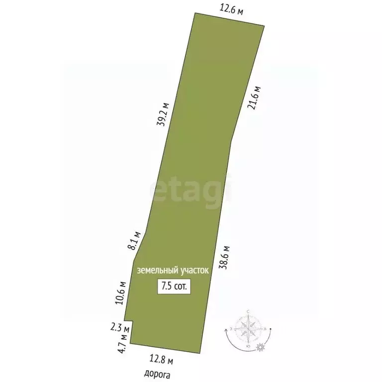 Участок в Кемеровская область, Кемеровский муниципальный округ, д. ... - Фото 1