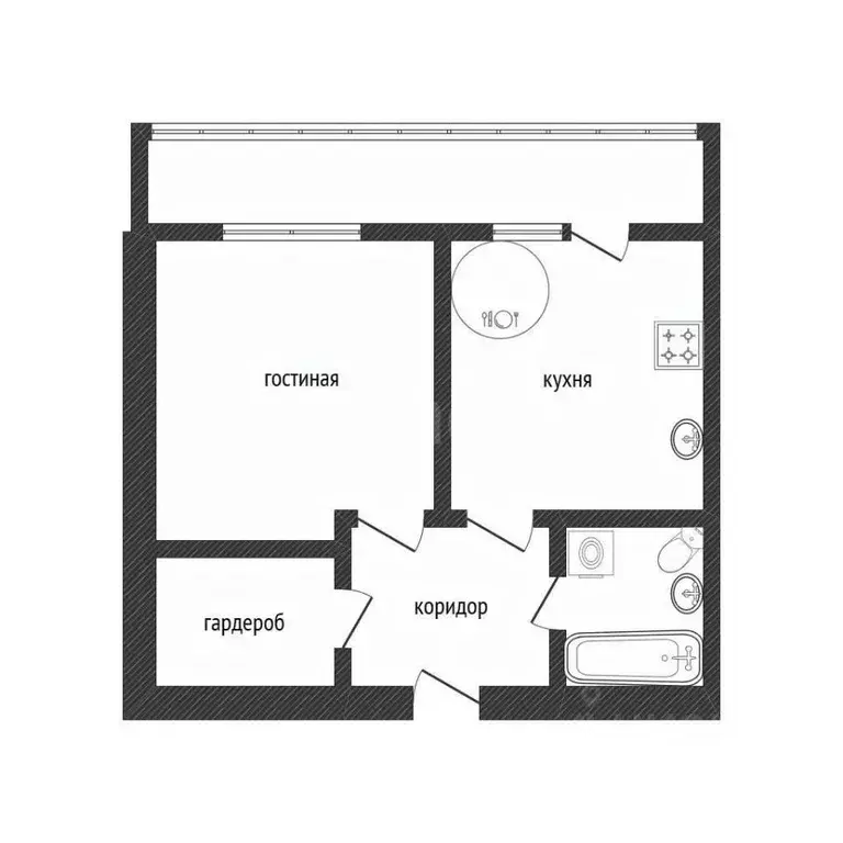 1-к кв. Смоленская область, Смоленский муниципальный округ, д. ... - Фото 1