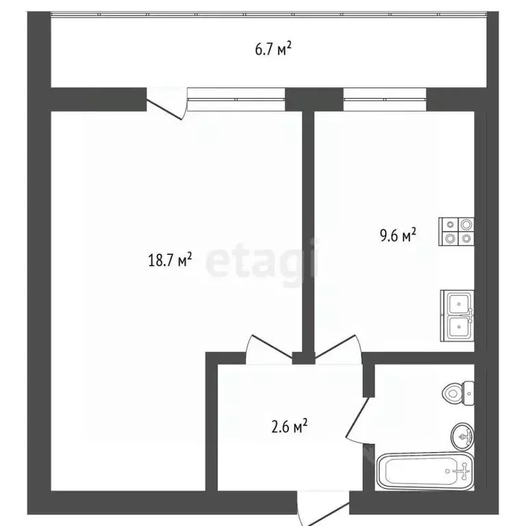 1-к кв. Москва Дмитровское ш., 76к1 (34.6 м) - Фото 2
