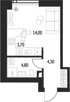 Продаётся квартира-студия, 26 м - Фото 0