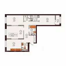 3-к кв. Оренбургская область, Оренбург Северный жилрайон, Фамильные ... - Фото 1