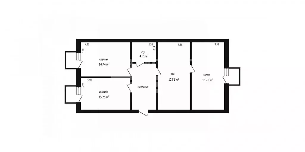 3-к кв. Дагестан, Дербент пер. Карла Маркса, 59А (72.5 м) - Фото 2