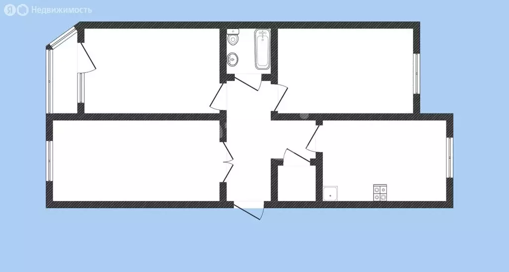 3-комнатная квартира: Черкесск, Первомайская улица, 8 (104.2 м) - Фото 1