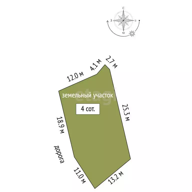 Участок в Севастополь, улица Генерала Ракова (4 м) - Фото 1