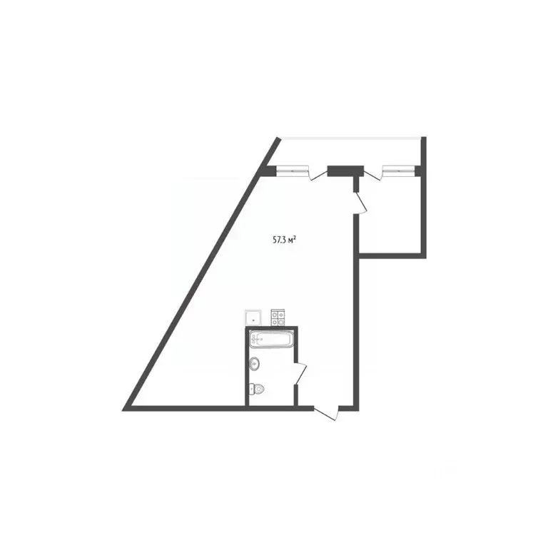 2-к кв. Севастополь ул. Парковая, 7 (57.3 м) - Фото 2