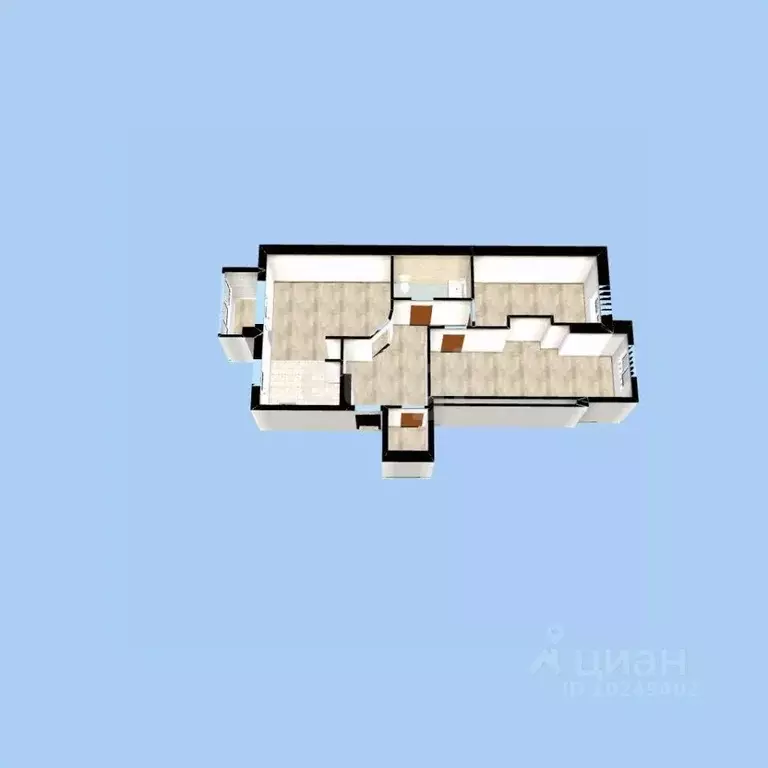 3-к кв. Башкортостан, Уфа ул. Карла Маркса, 44 (92.5 м) - Фото 1