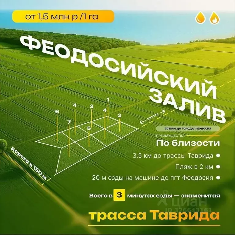 Участок в Крым, Ленинский район, Батальненское с/пос  (1.0 сот.) - Фото 1
