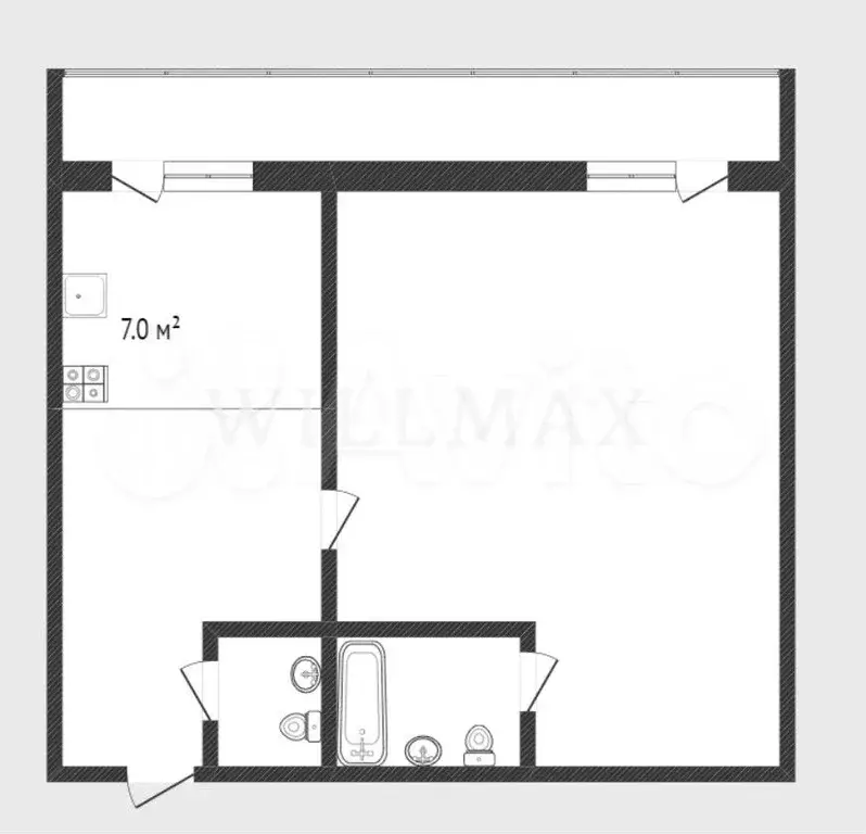 2-к. квартира, 35 м, 3/8 эт. - Фото 0