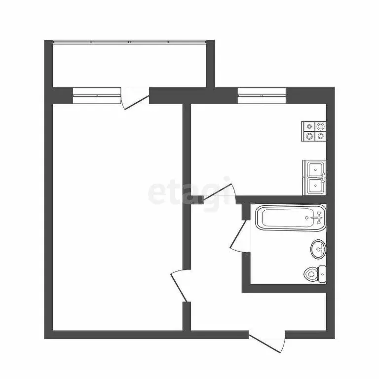 1-комнатная квартира: Саранск, улица Тани Бибиной, 1/10 (37.1 м) - Фото 1