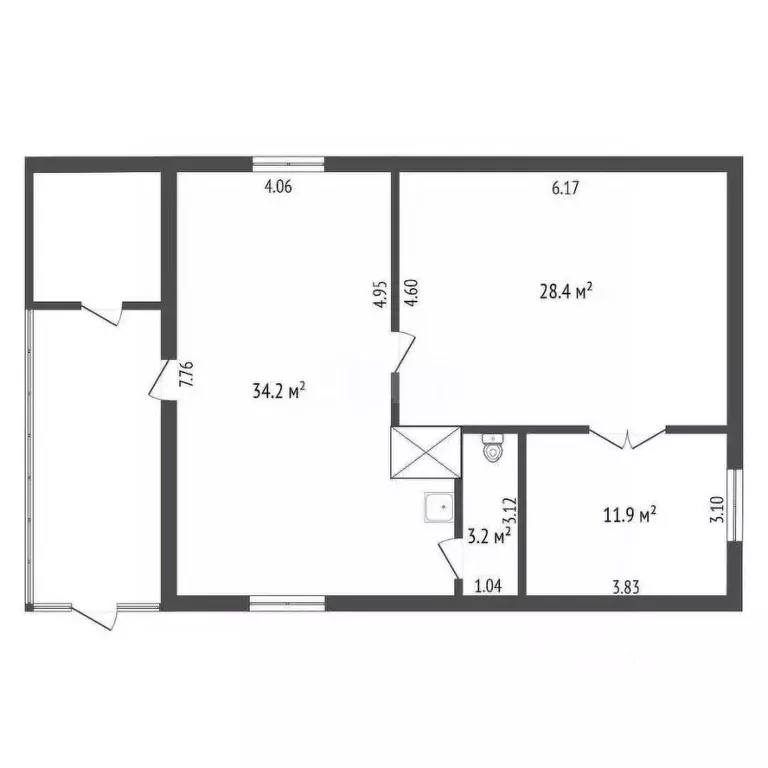 Дом в Кемеровская область, Кемерово Фанерный пер. (59 м) - Фото 2