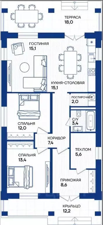 Коттедж в Московская область, Одинцовский городской округ, д. Волково, ... - Фото 1