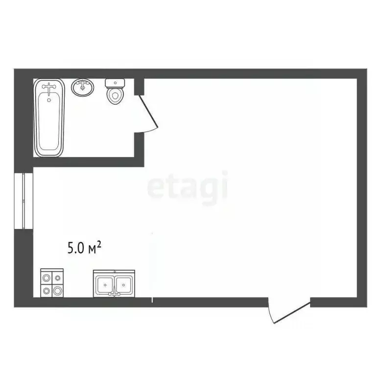 Студия Краснодарский край, Анапа муниципальный округ, с. Витязево ул. ... - Фото 1