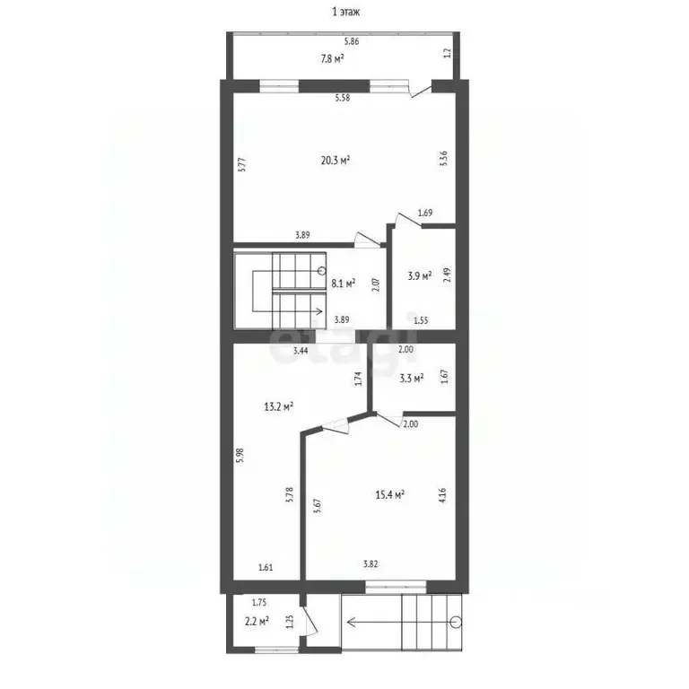 Таунхаус в Краснодарский край, Анапа ул. Краснозеленых, 29/2 (265 м) - Фото 1