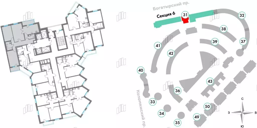 3-к кв. Санкт-Петербург Коломяжский просп., 11 (82.03 м) - Фото 1