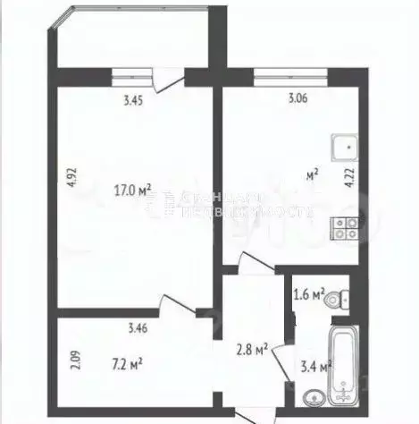 1-к кв. Тюменская область, Тюмень Широтная ул., 108к3 (45.0 м) - Фото 1