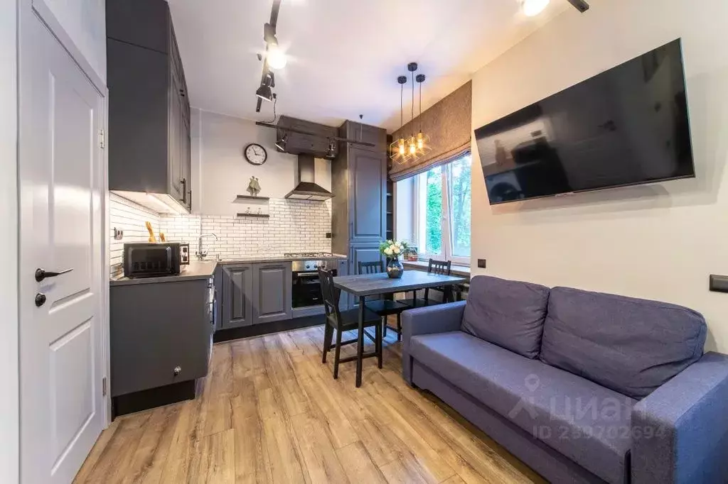 Студия Санкт-Петербург ул. Фрунзе, 23 (25.0 м) - Фото 1