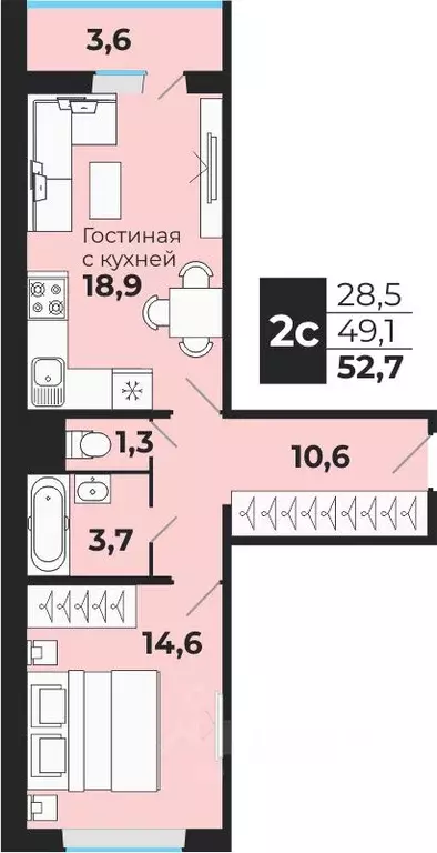 2-к кв. Новосибирская область, Новосибирский район, с. Криводановка ... - Фото 0