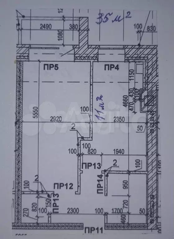 1-к. квартира, 35 м, 1/6 эт. - Фото 1