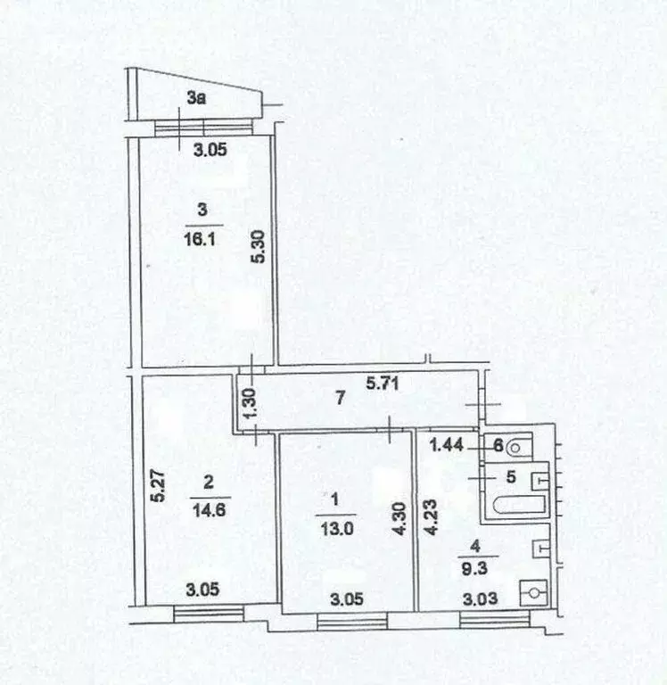 3-комнатная квартира: Москва, улица Академика Арцимовича, 20 (63.1 м) - Фото 1