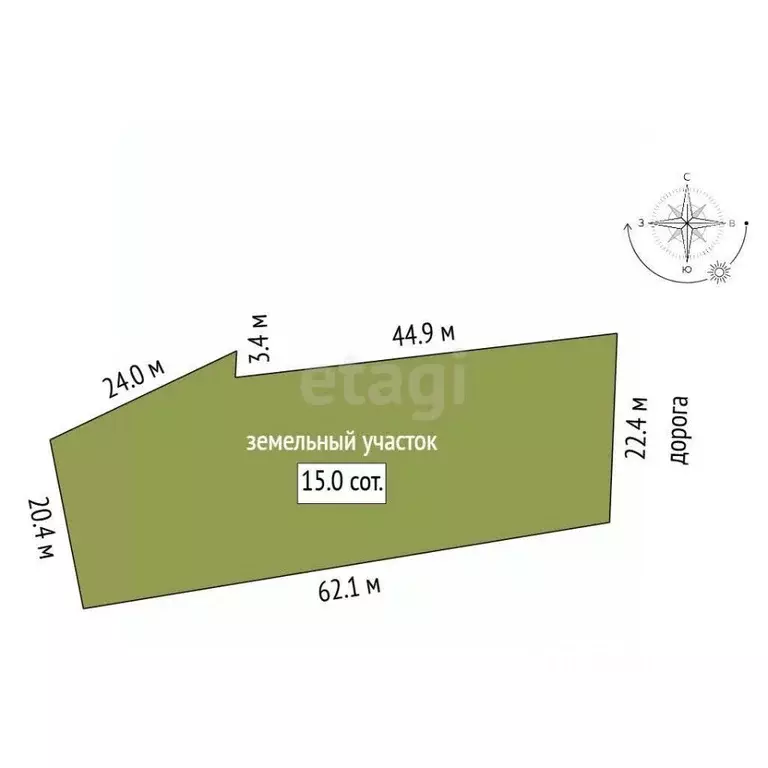 Участок в Саха (Якутия), Якутск Сергеляхское шоссе, 10-й км (15.0 ... - Фото 2