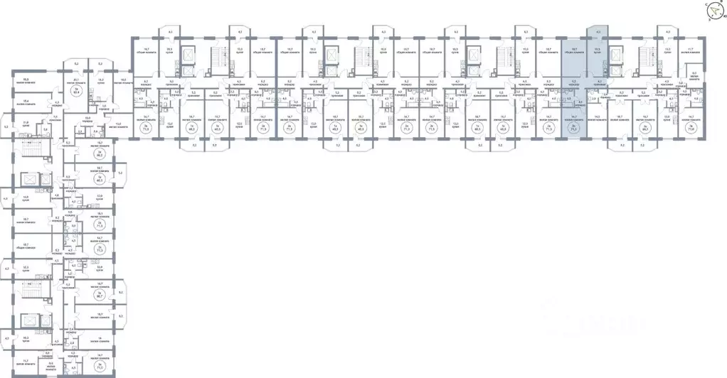2-к кв. Ханты-Мансийский АО, Нефтеюганск 4-й мкр, 4к1 (71.3 м) - Фото 1