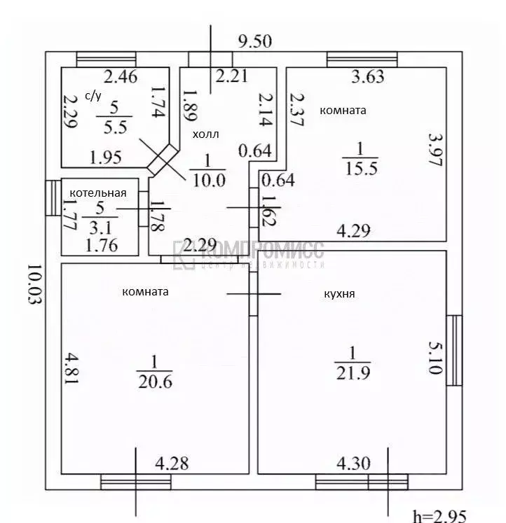 Дом в Краснодарский край, Краснодар ул. Имени В.М. Комарова (82 м) - Фото 2