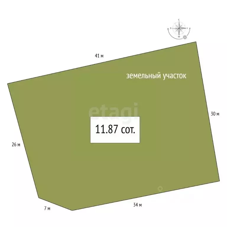 Участок в Новосибирская область, Коченевский район, Лесник СНТ  (11.87 ... - Фото 1