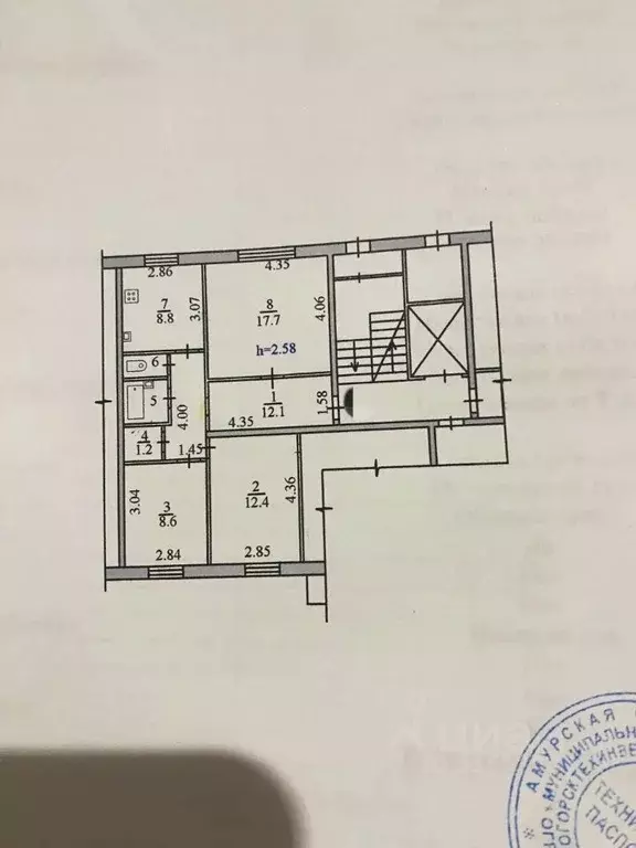 3-к кв. Амурская область, Благовещенский район, с. Чигири 1-я ... - Фото 2
