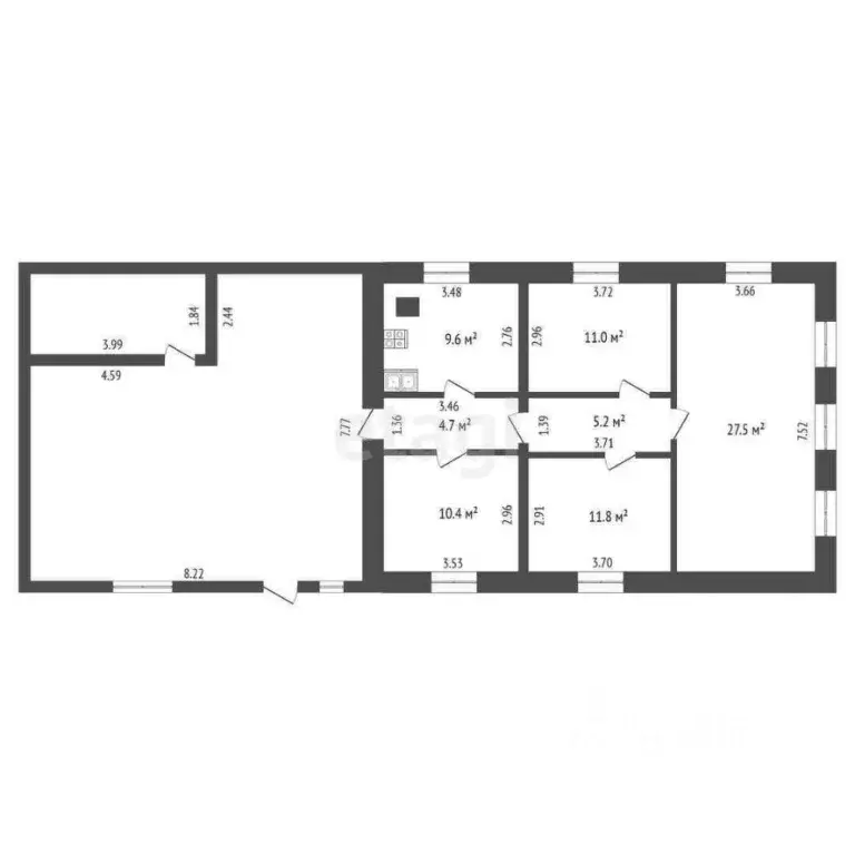 Дом в Тюменская область, Тюменский муниципальный округ, д. Есаулова ... - Фото 1