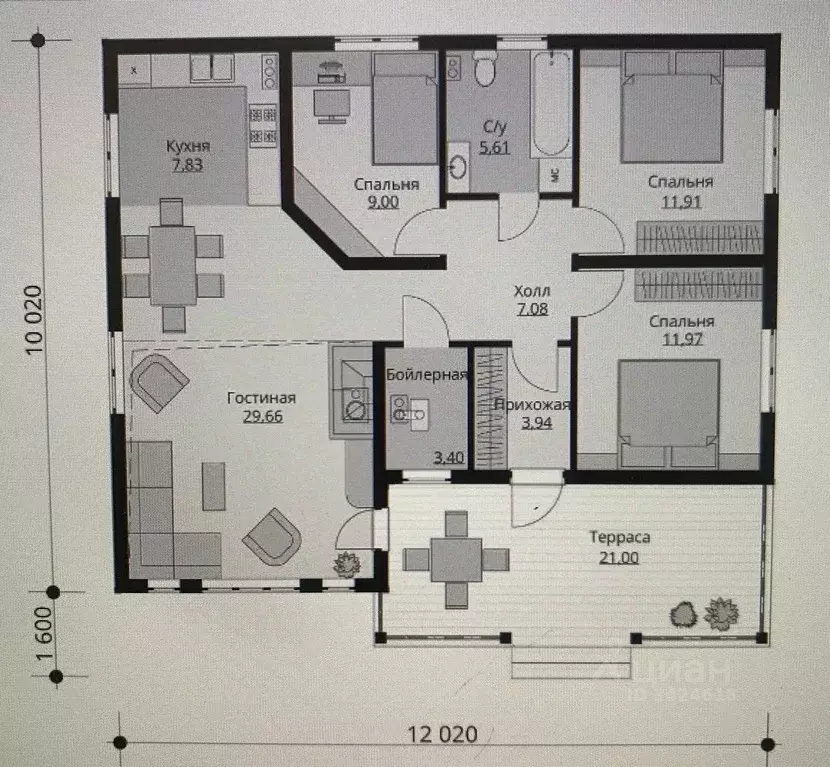 Дом в Тульская область, Тула городской округ, с. Частое  (76 м) - Фото 2