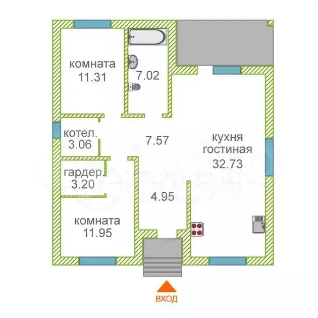 Дом 92,8 м на участке 7 сот. - Фото 0