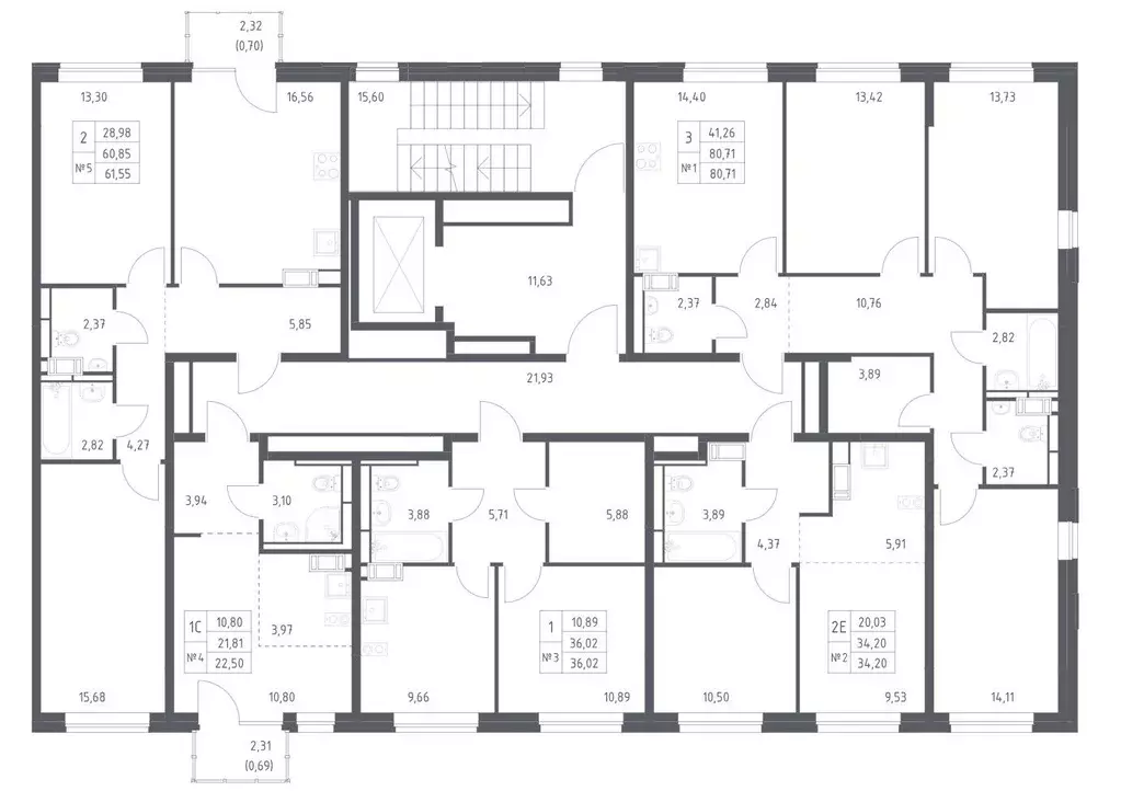 1-к кв. Санкт-Петербург Живи в Рыбацком жилой комплекс (34.2 м) - Фото 2