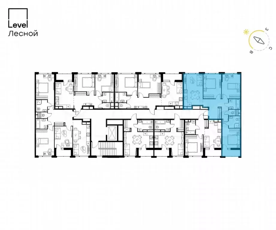 3-к. квартира, 75,6 м, 4/9 эт. - Фото 1