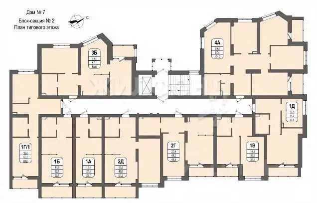 2-к кв. Кемеровская область, Кемерово Космическая ул., 2Б (49.9 м) - Фото 0