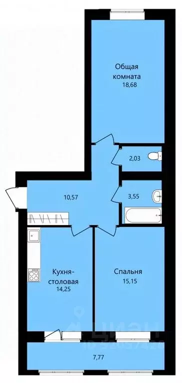 2-к кв. Мордовия, Саранск ул. Филатова, 11 (68.12 м) - Фото 0