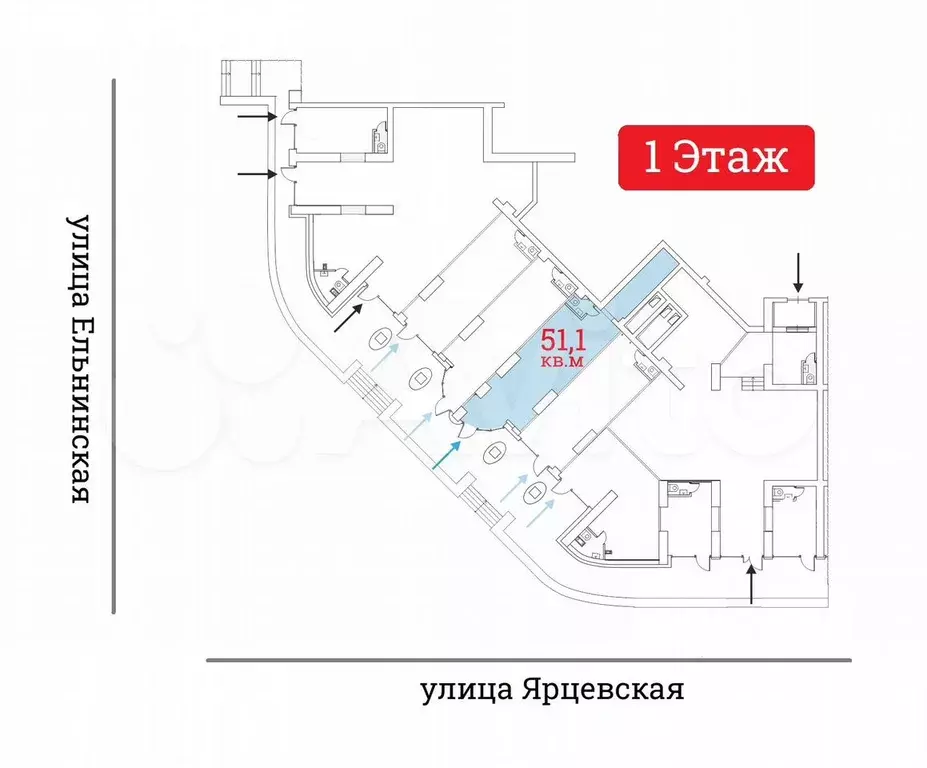 Продажа Торгового Помещения - 51,1 м - Фото 0