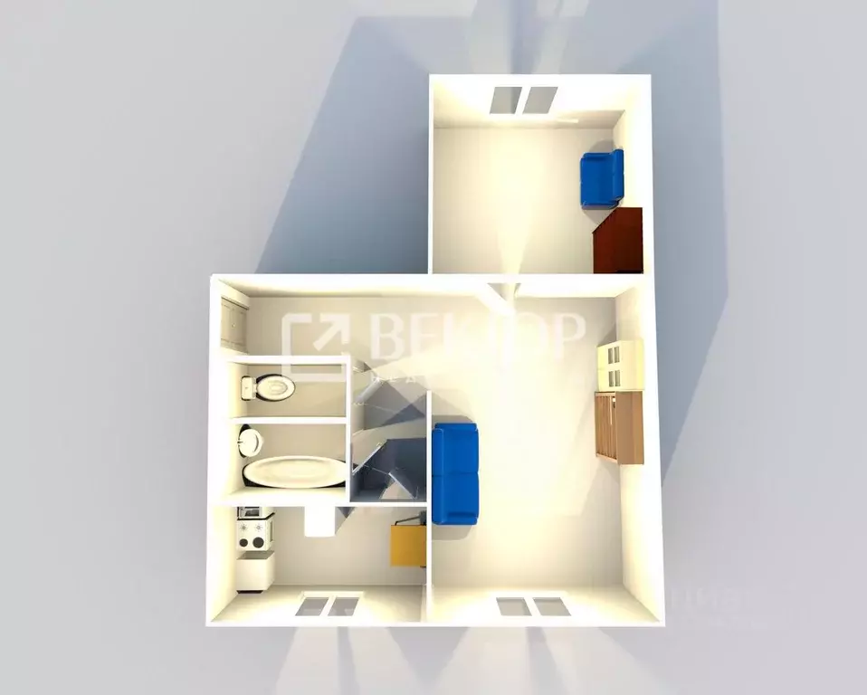 2-к кв. Ярославская область, Ярославль ул. Ньютона, 38 (44.0 м) - Фото 2