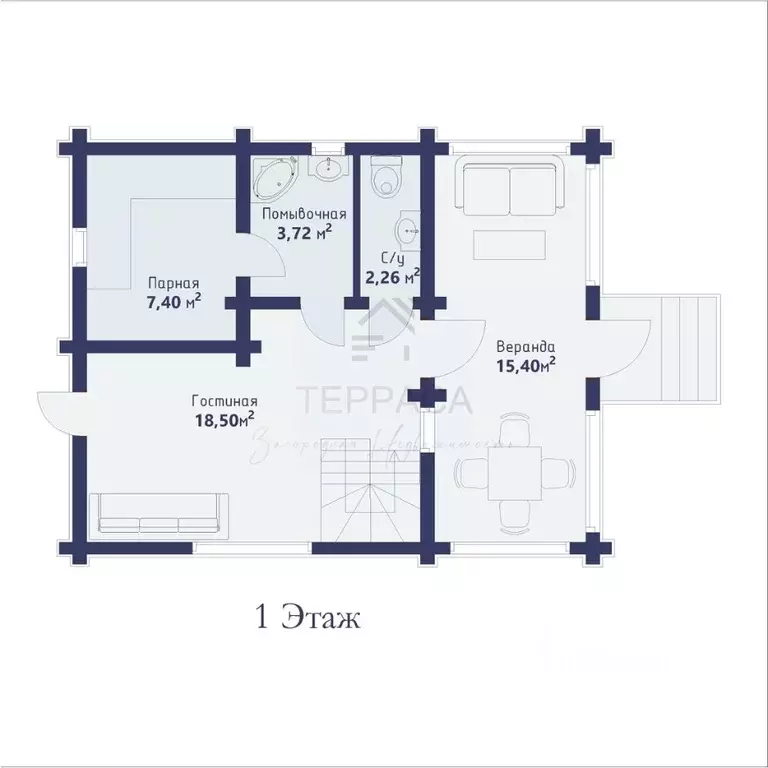 Дом в Ленинградская область, Приозерский район, Сосновское с/пос, ... - Фото 2