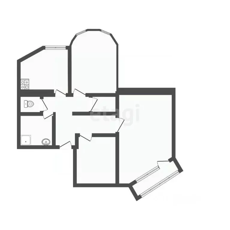 3-к кв. Челябинская область, Челябинск ул. Мира, 25А (98.0 м) - Фото 1