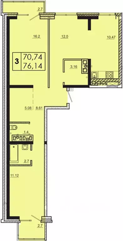 3-к кв. Иркутская область, Иркутск Ново-Ленино мкр, Мега жилой ... - Фото 0