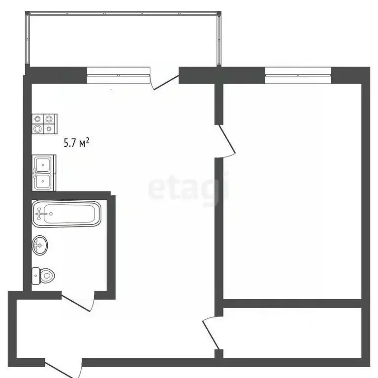 2-к кв. Ярославская область, Ярославль ул. Свердлова, 112 (45.5 м) - Фото 2