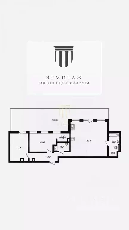 3-к кв. Санкт-Петербург 20-я Васильевского острова линия, 5 (110.0 м) - Фото 1