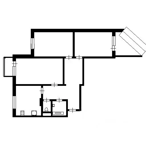 3-к кв. Москва ул. Крылатские Холмы, 27К2 (80.0 м) - Фото 1